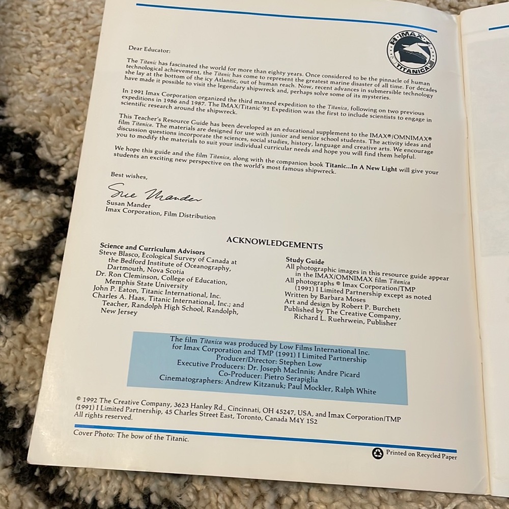 Titanic IMAX guide. - Picture 2 of 8